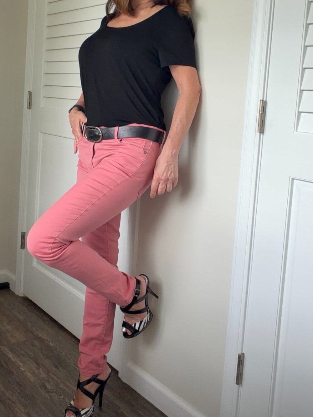 LOFT Modern Skinny Jeans Size 2 Soft Pink/Salmon Denim